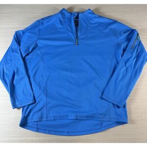 Peter Millar Men's‎ Blue Pullover Long Sleeve Wind Element 1/4 Zip